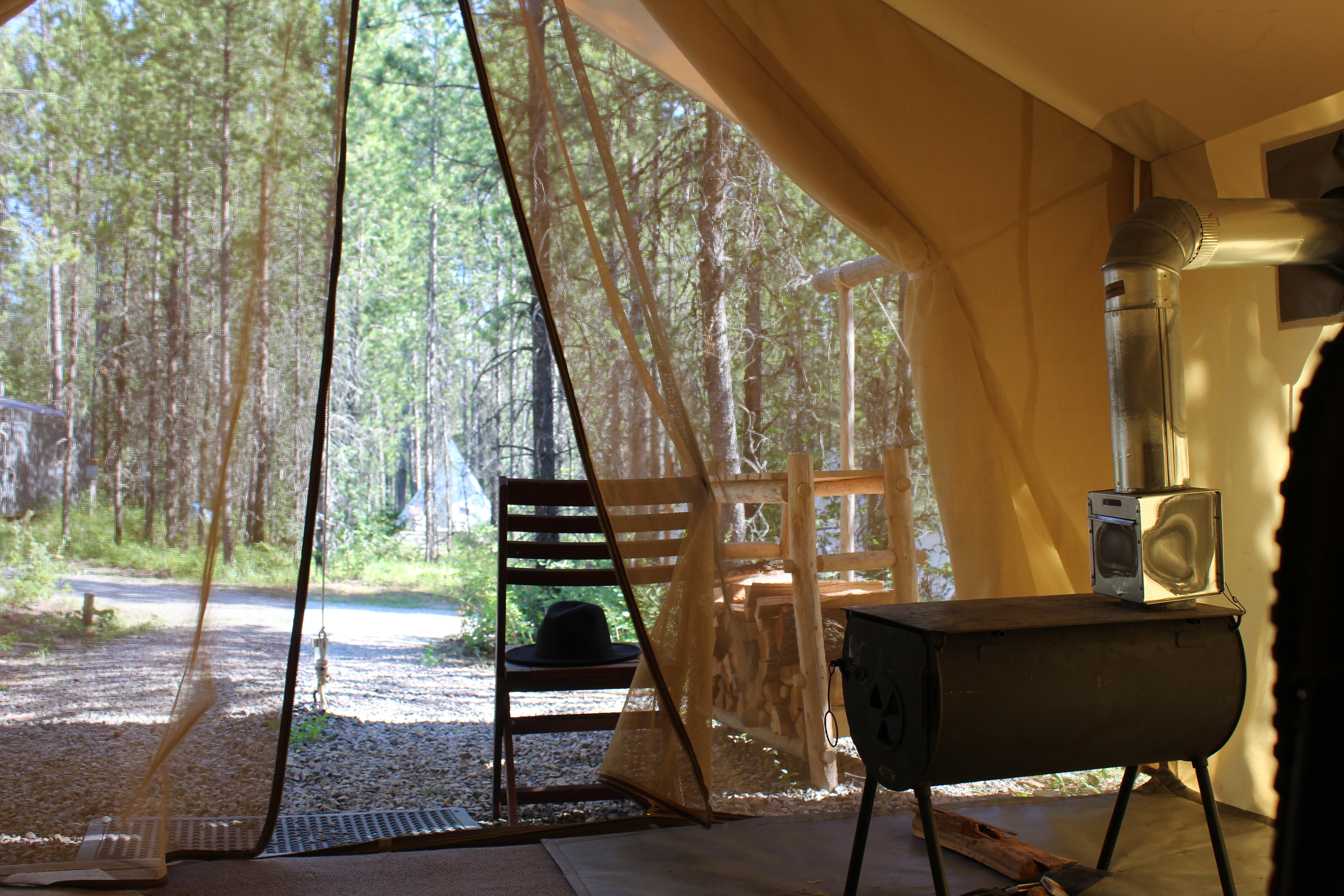 under canvas glacier