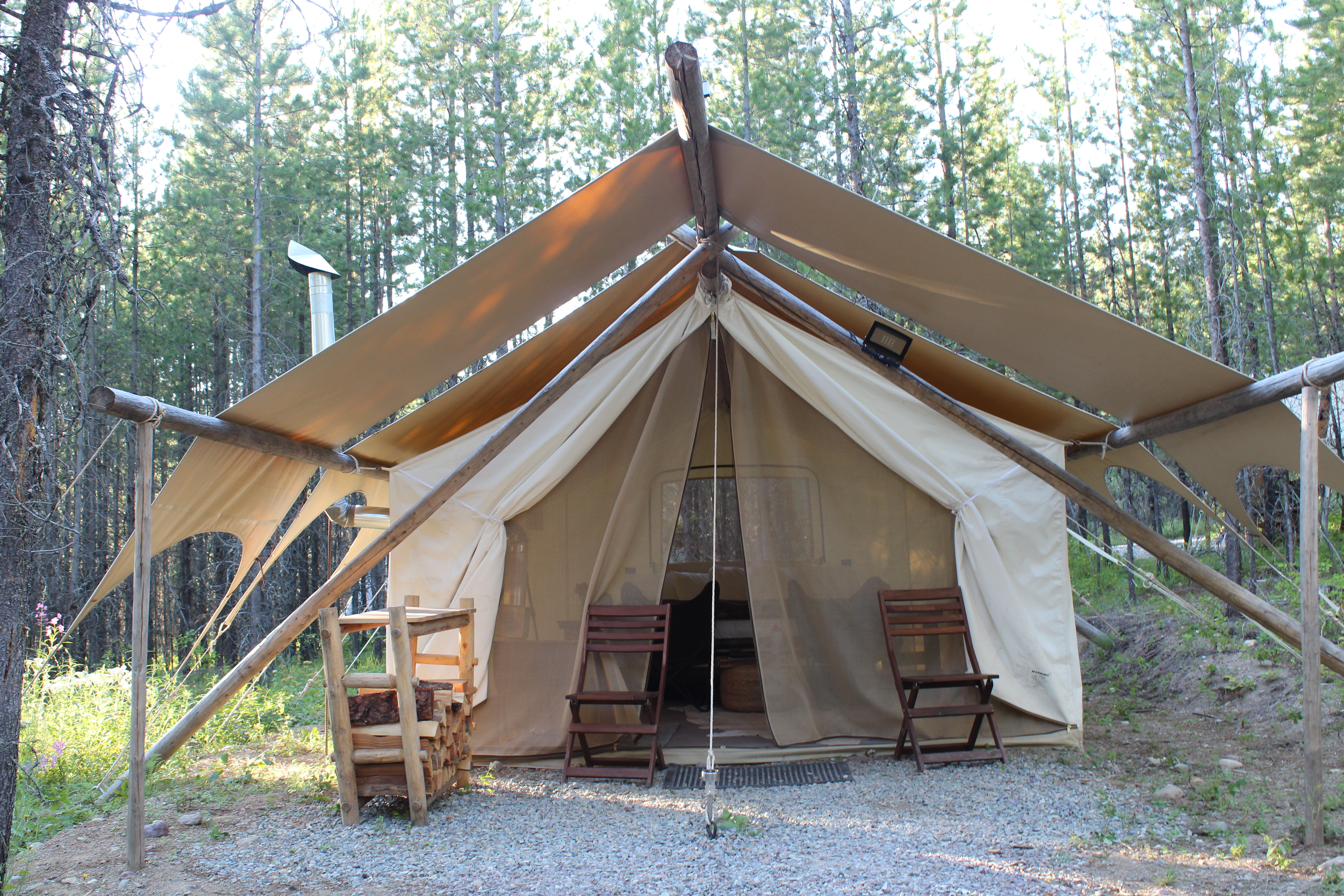 staying at under canvas glacier